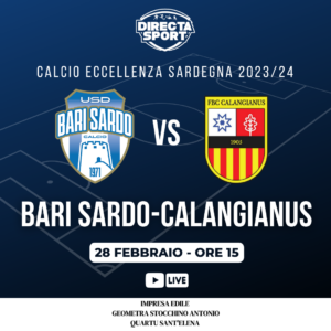 Calcio Eccellenza - USD Barisardo-FBC Calangianus 1905