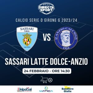 Calcio Serie D Gir. G - Sassari Calcio Latte Dolce-Anzio Calcio 1924