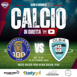 Calcio Serie D Gir. G - Anzio Calcio 1904-Olbia Calcio 1905