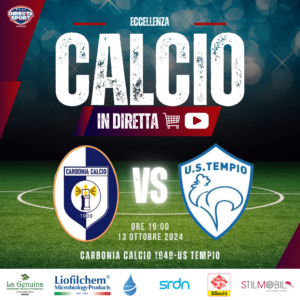Calcio Eccellenza - Carbonia Calcio 1949-US Tempio