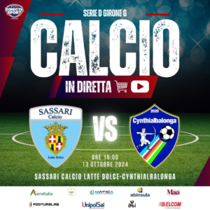 Calcio Serie D Gir. G - Sassari Calcio Latte Dolce-SSD Cynthialbalonga