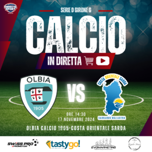 Calcio Serie D Gir. G - Olbia Calcio 1905-Costa Orientale Sarda