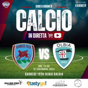Calcio Serie D Gir. G - Sarnese 1926-Olbia Calcio