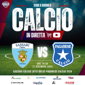 Calcio Serie D Gir. G - Sassari Calcio Latte Dolce-Paganese Calcio 1926