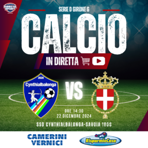 Calcio Serie D Gir. G - SSD Cynthialbalonga-Savoia 1908