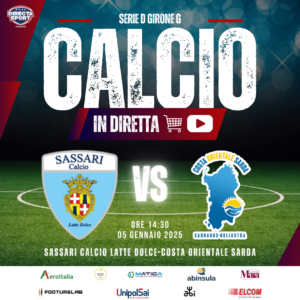 Calcio Serie D Gir. G - Sassari Calcio Latte Dolce-Costa Orientale Sarda