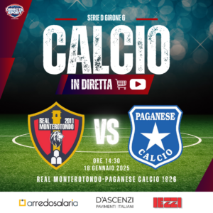 Calcio Serie D Gir. G - Real Monterotondo-Paganese Calcio 1926