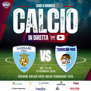 Calcio Serie D Gir. G - Sassari Calcio Latte Dolce-Terracina 1925