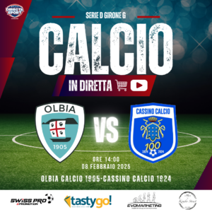 Calcio Serie D Gir. G - Olbia Calcio 1905-Cassino Calcio 1924