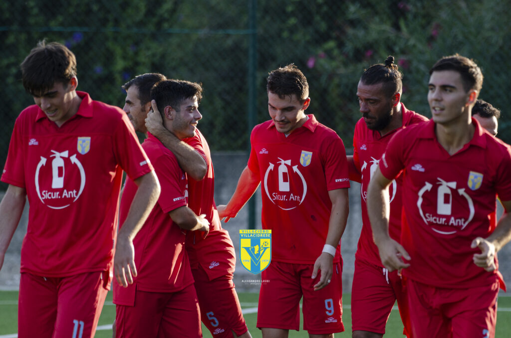 Esultanza Villacidrese (Foto di Alessandro Loddi)