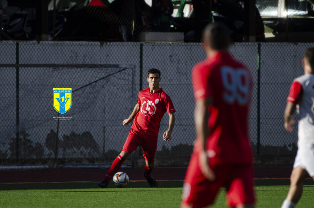 Mattia Pinna, giocatore della Villacidrese (Foto di Alessandro Loddi)