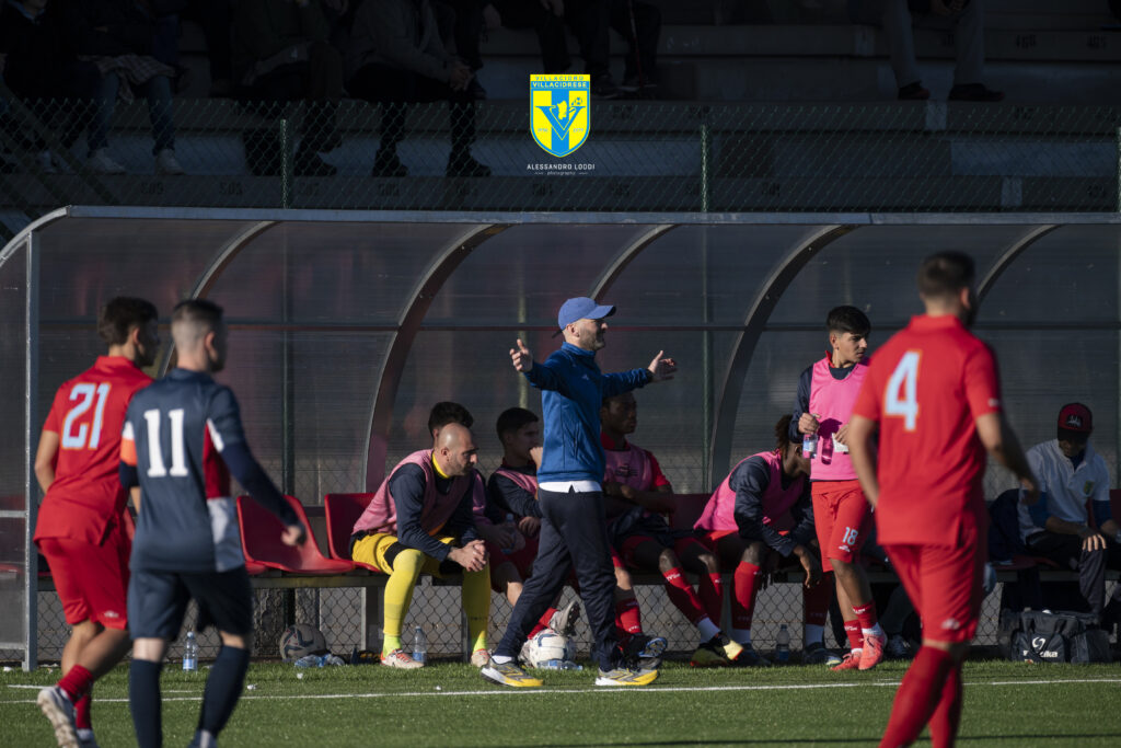 Alberto Piras, allenatore della Villacidrese (Foto di Alessandro Loddi)